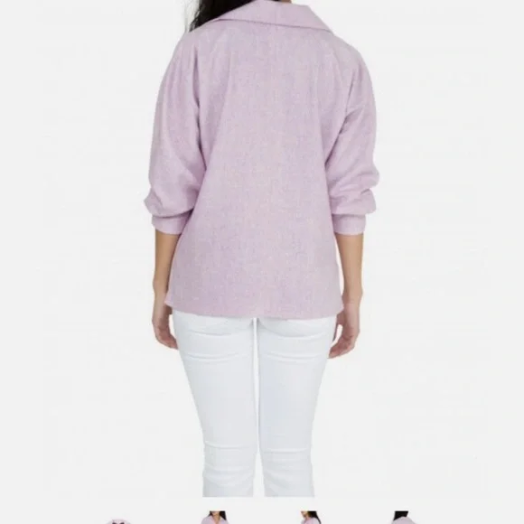 ANN MASHBURN Gray Viola Top - Picture 4 of 6